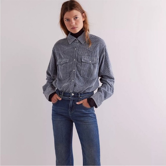 Free People We The Free Hideaway Cord Shirt - Picture 3 of 7